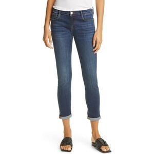 FRAME Le Garcon Jeans Straight Leg Medium Wash Womens 29 Denim Boho Minimalist